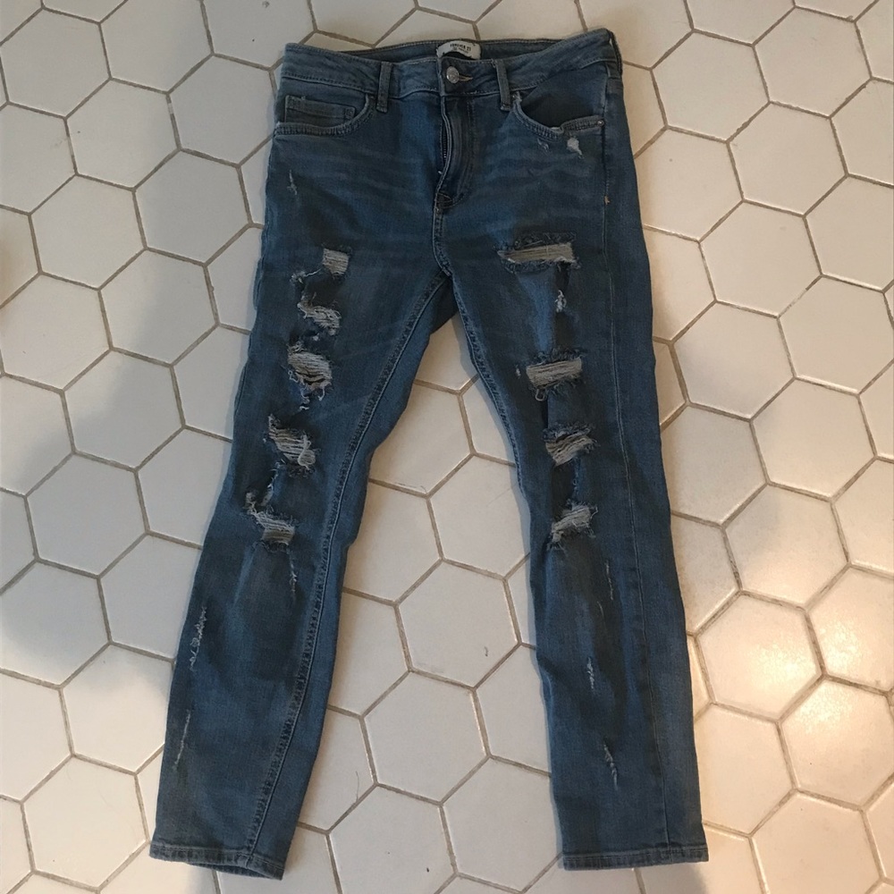 Forever21 blue skinny jeans